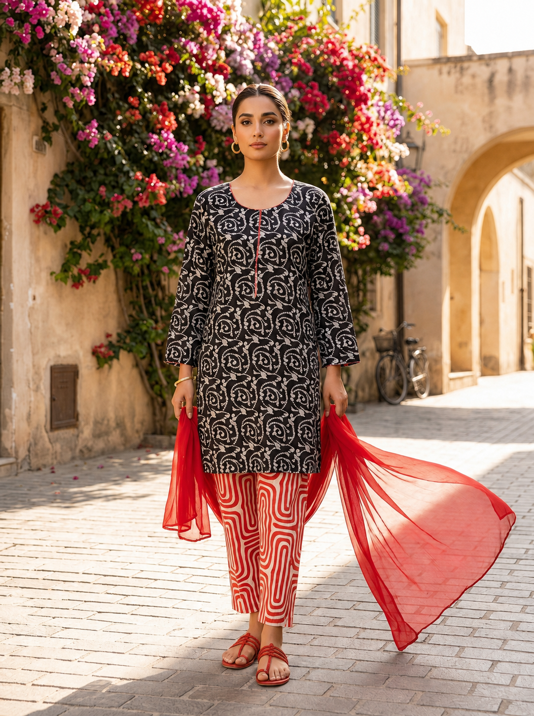 Black & Red Lawn Set - Image 4