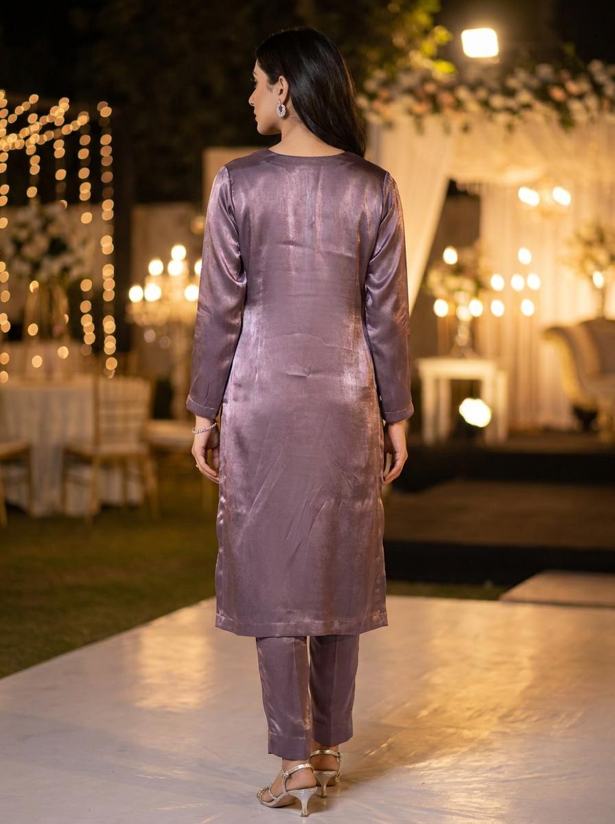 Purple Lava Velvet Cutwork Set - Image 4