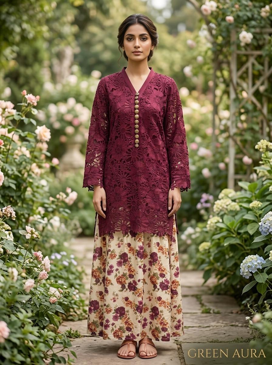 Maroon Querashia Set - Image 3